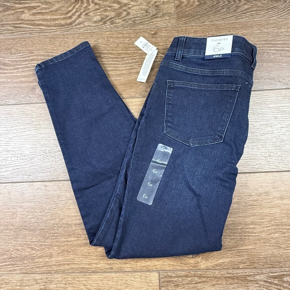 Talbots Denim - Talbots Simply Flattering Collection Ankle PETITE Dark Wash Jeans 6 NWT Straight